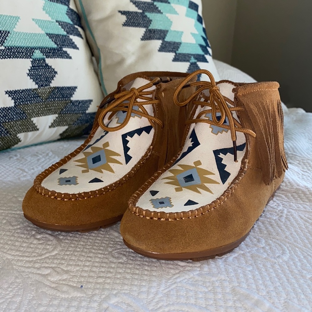 Custom Hand-painted one-of-kind moccasins